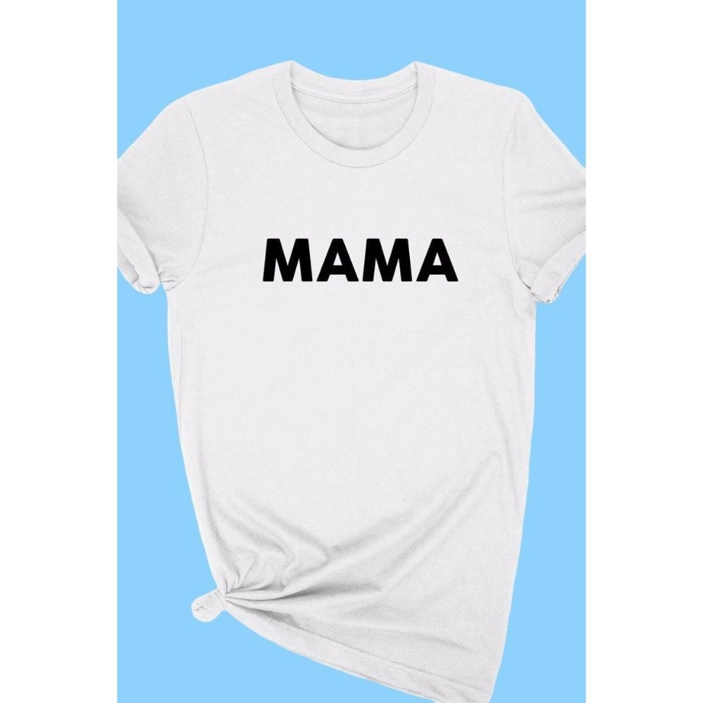 Alphia Mama Graphic Tee White Size Small NWT